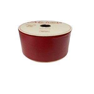 40 Yds Christmas Red‎ Wired Ribbon 2 1/2"W